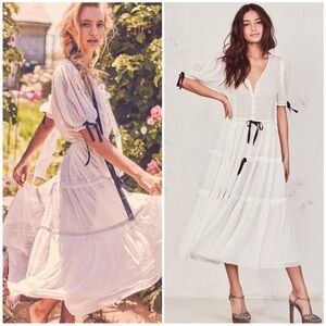 Loveshackfancy Serena Midi Dress Polkadot